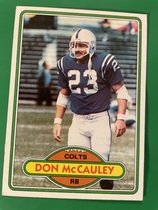 1980 Topps Base Set #314 Don McCauley