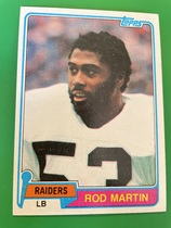 1981 Topps Base Set #487 Rod Martin
