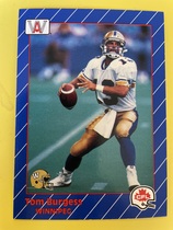 1991 All World CFL #102 Tom Burgess