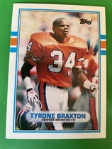 1989 Topps Traded #82 Tyrone Braxton