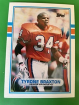 1989 Topps Traded #82 Tyrone Braxton