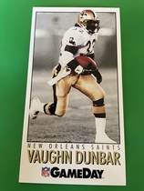 1992 Fleer GameDay #103 Vaughn Dunbar