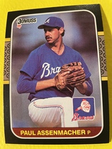 1987 Donruss Base Set #290 Paul Assenmacher