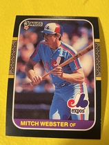 1987 Donruss Base Set #335 Mitch Webster