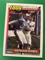 1991 Topps 1000 Yard Club #13 Haywood Jeffires