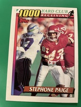 1991 Topps 1000 Yard Club #14 Stephone Paige