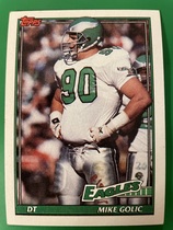 1991 Topps Base Set #206 Mike Golic