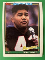 1991 Topps Base Set #460 Esera Tuaolo