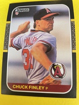 1987 Donruss Base Set #407 Chuck Finley