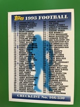 1993 Topps Base Set #330 Checklist 2 of 4