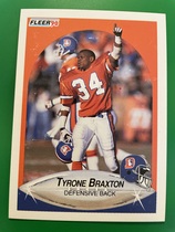 1990 Fleer Base Set #19 Tyrone Braxton