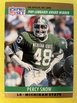 1990 Pro Set Base Set #21 Percy Snow