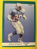 1991 Fleer Base Set #72 Allen Pinkett