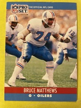 1990 Pro Set Base Set #514 Bruce Matthews