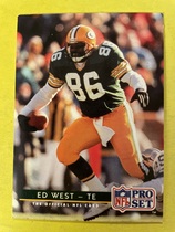 1992 Pro Set Base Set #179 Ed West