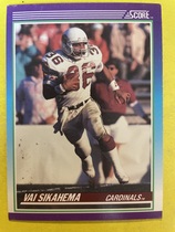 1990 Score Base Set #136 Vai Sikahema
