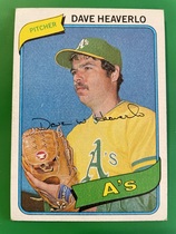 1980 Topps Base Set #177 Dave Heaverlo