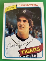 1980 Topps Base Set #288 Dave Rozema