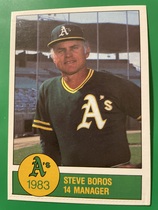 1983 Team Issue Oakland Athletics Granny Goose #NNO Steve Boros