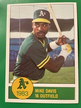 1983 Team Issue Oakland Athletics Granny Goose #NNO Mike Davis
