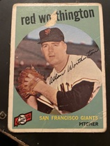 1959 Topps Base Set #28 Red Worthington