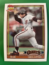 1991 Topps Base Set #628 Greg Litton