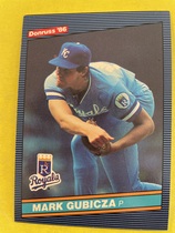 1986 Donruss Base Set #583 Mark Gubicza