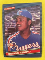 1986 Donruss Base Set #603 Dwayne Henry