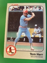 1983 Fleer Base Set #9 Tom Herr