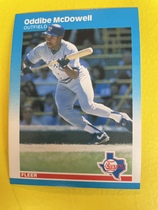 1987 Fleer Base Set #130 Oddibe McDowell