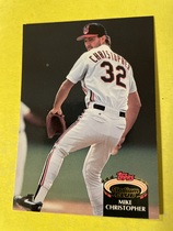 1992 Stadium Club Base Set #612 Mike Christopher