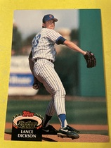 1992 Stadium Club Base Set #836 Lance Dickson