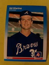 1987 Fleer Base Set #524 Ed Olwine