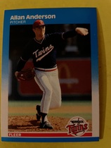 1987 Fleer Base Set #533 Allan Anderson