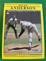 1991 Fleer Base Set #603 Allan Anderson