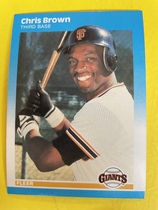 1987 Fleer Base Set #268 Chris Brown