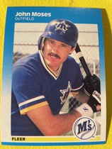 1987 Fleer Base Set #592 John Moses