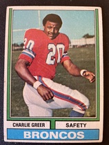 1974 Topps Base Set #217 Charlie Greer