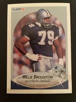 1990 Fleer Base Set #386 Willie Broughton