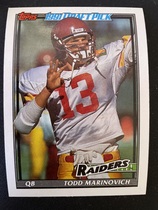 1991 Topps Base Set #83 Todd Marinovich