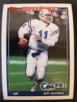 1991 Topps Base Set #349 Jeff George