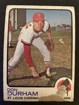 1973 Topps Base Set #548 Don Durham