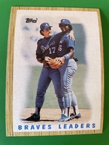 1987 Topps Base Set #31 Braves Leaders
