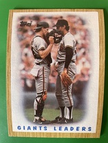 1987 Topps Base Set #231 Giants Leaders