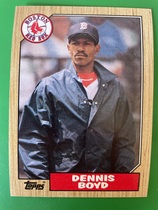 1987 Topps Base Set #285 Dennis Boyd
