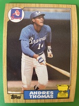 1987 Topps Base Set #296 Andres Thomas