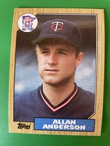 1987 Topps Base Set #336 Allan Anderson
