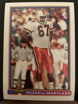 1991 Bowman Base Set #104 Russell Maryland