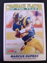 1991 Score Base Set #618 Marcus Dupree