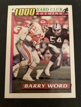 1991 Topps 1000 Yard Club #16 Barry Word